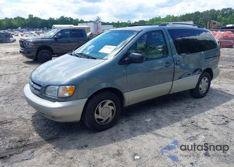 1998 Toyota Sienna Xle из США, поврежденный, VIN 4T3ZF13C9WU029468